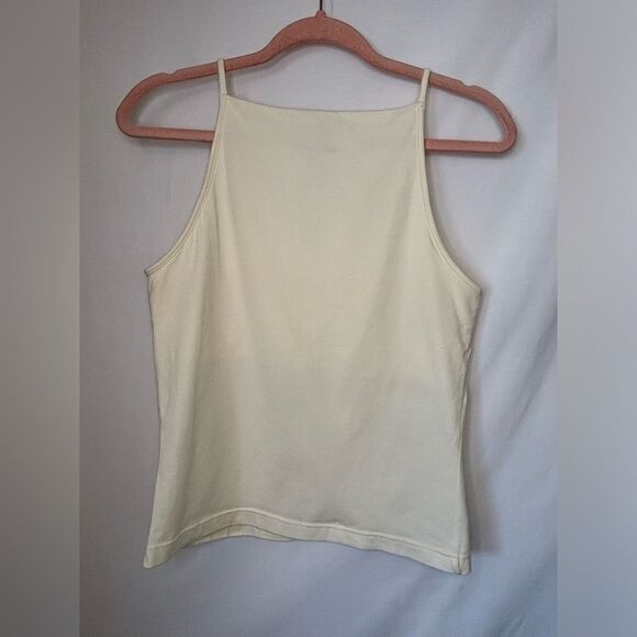 Armani Exchange vintage cream/rhinestone keyhole bra tank top Size medium - Picture 6 of 7